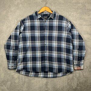 Eddie Bauer‎ Men's Long Sleeve Flannel Button Down Shirt Plus Size